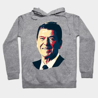 Ronald Reagan Smile Pop Art Hoodie